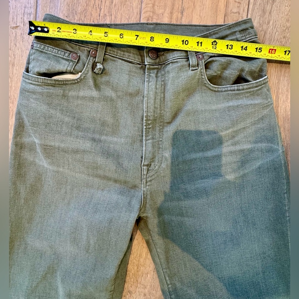 R13 - Jane Jean in Olive Green Stretch. Size 31 - Picture 13 of 16